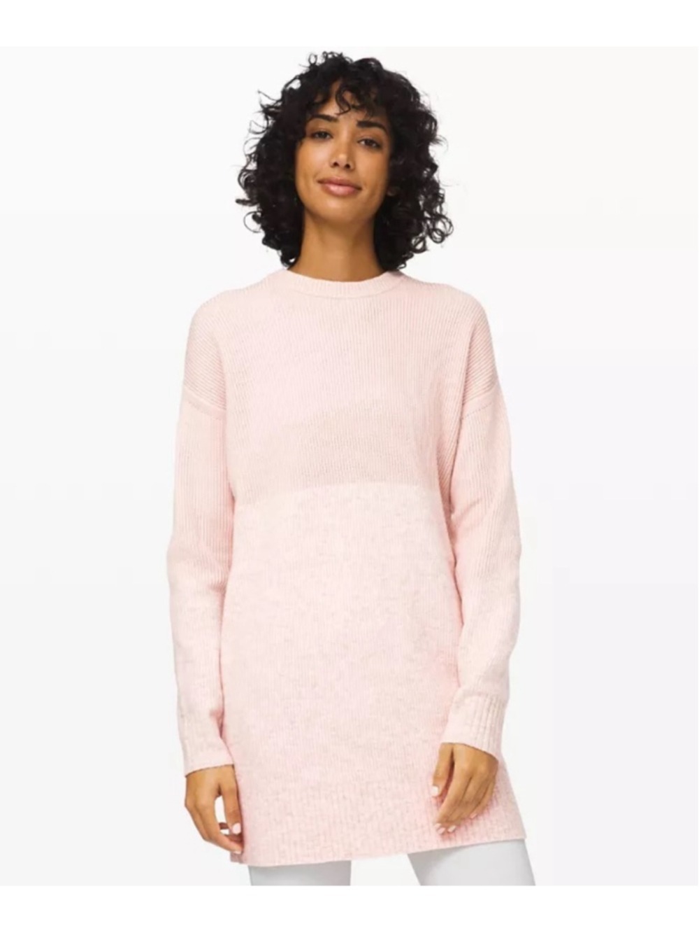 Lululemon Restful Intention Sweater Pink Bliss / Heathered Pink Bliss Small